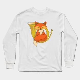 Fox and a French Horn Long Sleeve T-Shirt